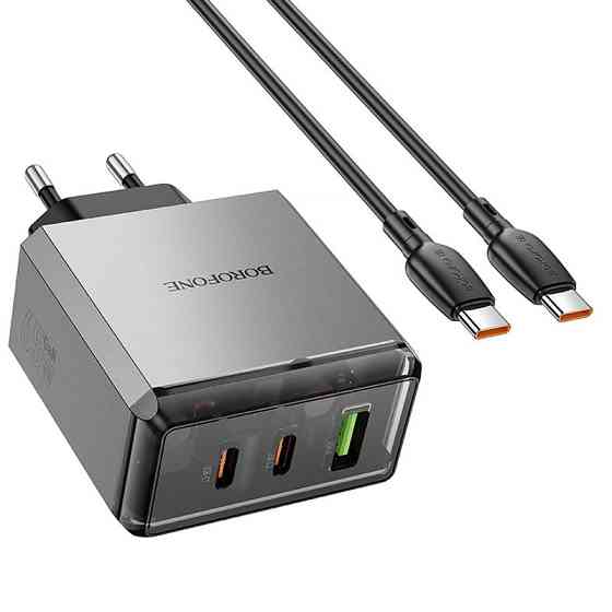 СЗУ Borofone BN22 Lena PD65W (1USB-A/2C) + кабель Type-C to Type-C Херсон