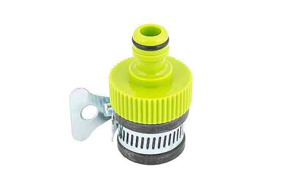 Адаптер под кран MASTERTOOL ½"-¾" с уплотнителем и хомутом 92-9328 Харків