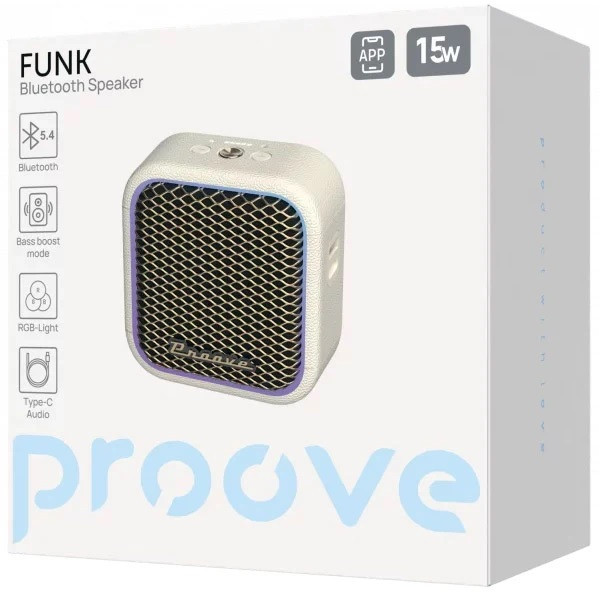 Колонка Proove Funk 15W (APP) Beige/Gold (PSFN1501AP22) Харьков - изображение 7