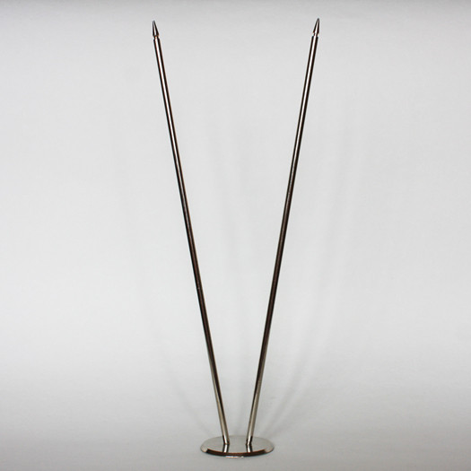 Металлический настольный флагшток на 2 флажка Киев - изображение 1