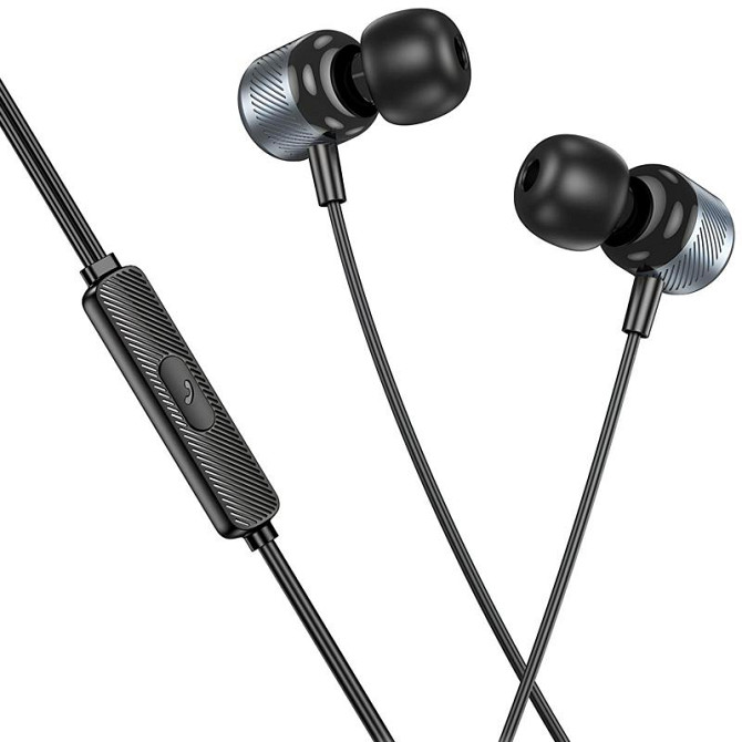 Наушники Borofone BM93 Platino universal with microphone (3.5mm/1.2m) Херсон - зображення 2