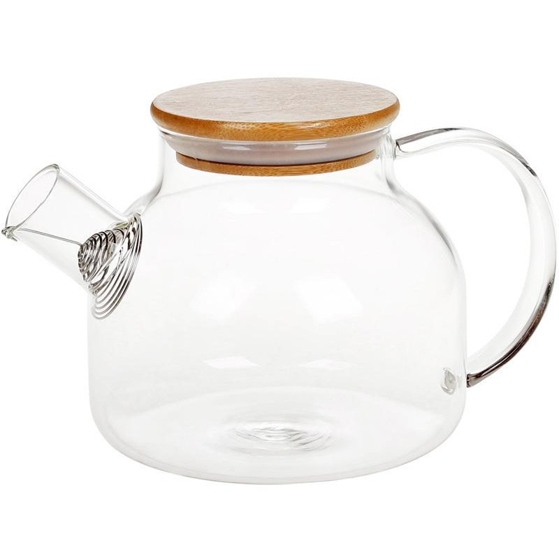 Чайник заварочный SNT с бамбуковой крышкой  1л Одесса - изображение 1