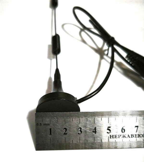 GSM антенна 900/1800 МГц 5 дБ на магнитной основе с переходником N-F, RG174 50 см Днепр - изображение 6