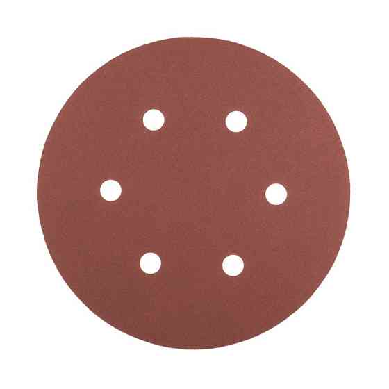 Круг шлифовальный на липучке MASTERTOOL 225 мм/6 отв P120 набор 5 шт 08-2012-H Харків