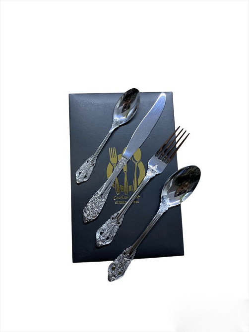 Набор столовых приборов Серебристый Vintage (на 4 персоны) Киев - изображение 11