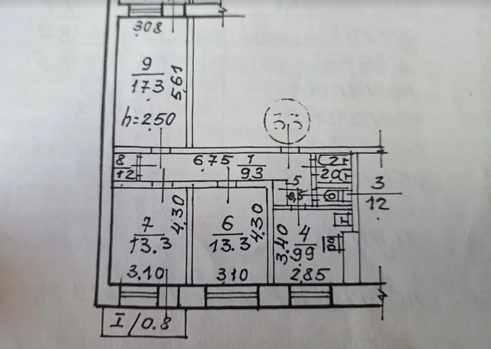 Продам. 3-к.кв. 9/10, Левобережный-3. Донецкое шоссе Дніпро - зображення 4