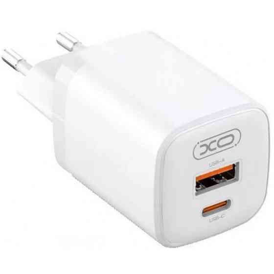 Мережевий зарядний пристрій XO L96 USB-C/USB-A PD QC3.0 30W 3A White (Код товару:26680) Харків