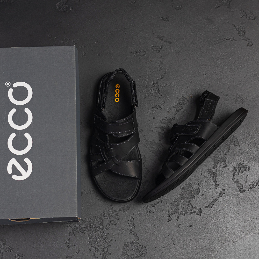 Мужские кожаные сандалии  Black Київ - зображення 10