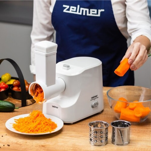 Мясорубка электрическая Zelmer ZMM1535B 1500 Вт белая Київ - зображення 6