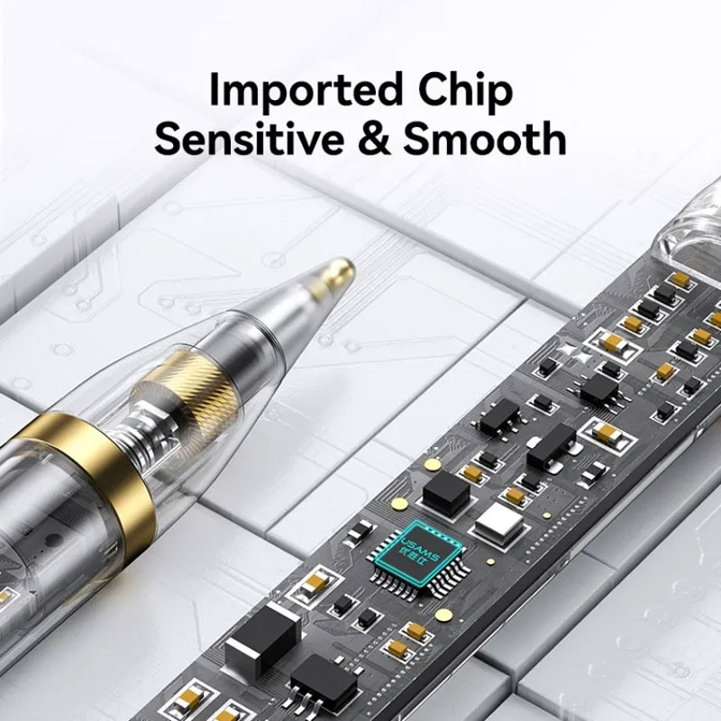 Стилус Usams US-ZB264 Transparent Magnetic Charding Tilt-sensitive Active Touch for iPad Херсон - зображення 5