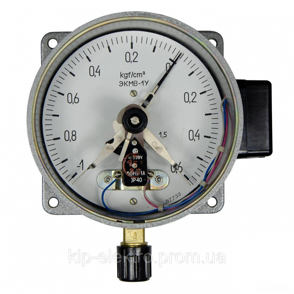 Мановакуумметр электроконтактный ЭКМВ-1У (ЭКМВ, ЭКМВ-160) Київ - зображення 2