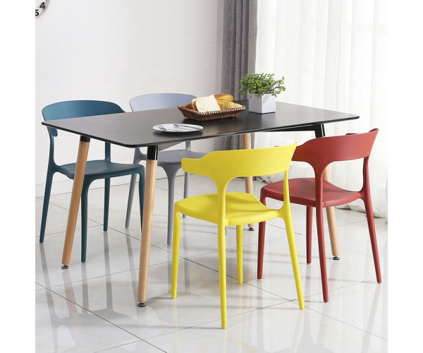 Стіл Нурі обідній дерев'яний 120х80 см чорний Дніпро - зображення 3