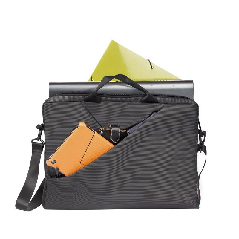 Cумка для ноутбука Rivacase 15.6" 8730(Grey) серая Київ - зображення 9