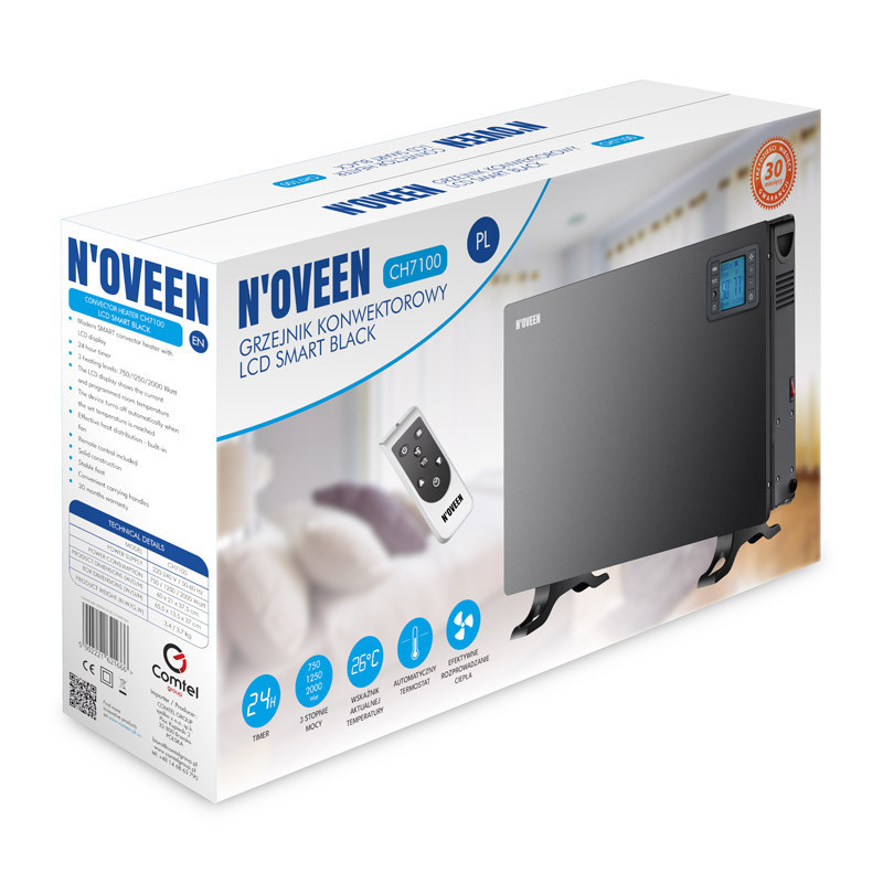 Конвекторный обогреватель Noveen CH7100 LCD SMART Одеса - зображення 2