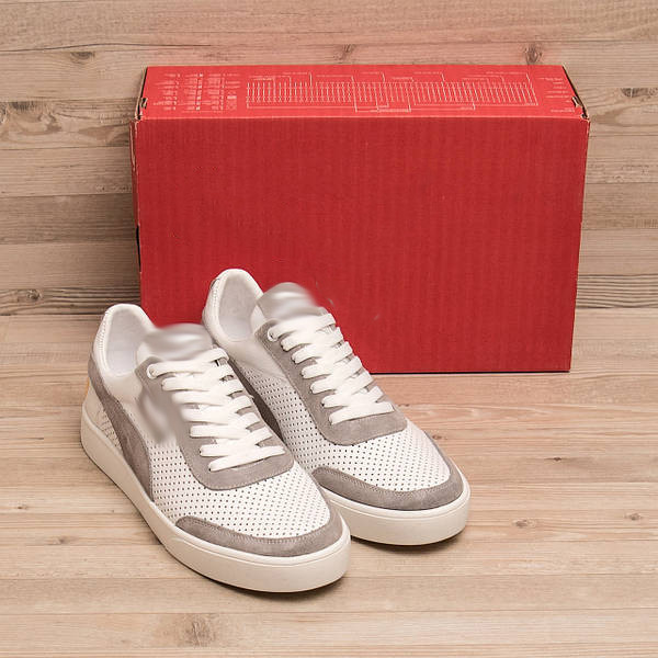 Чоловічі літні шкіряні кеди перфорація Киев - изображение 6