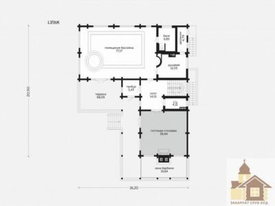 Купити зруб котеджу з рубаною стіною — Закарпат Зруб-Буд Одеса - зображення 7