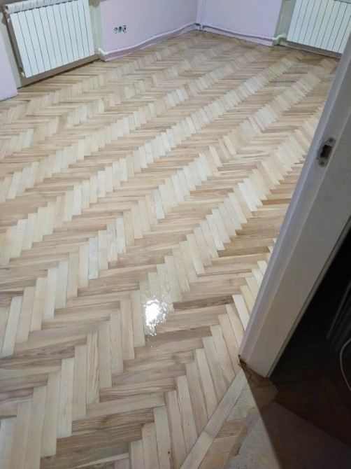 Профессиональная шлифовка циклевка паркета - доски без пыли Киев обл Київ - зображення 6