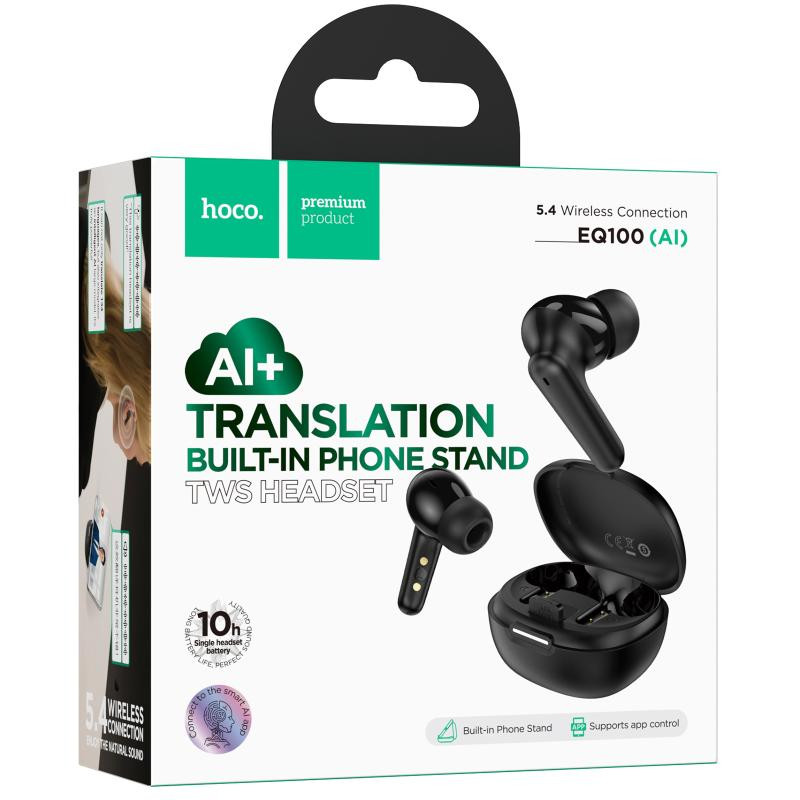Беспроводные TWS наушники Hoco EQ100 Intelligent AI translation (App) Херсон - зображення 2