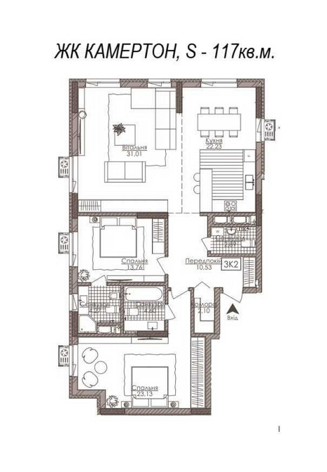 продажа 3-к квартира Киев, Шевченковский, 228000 $ Київ - зображення 2
