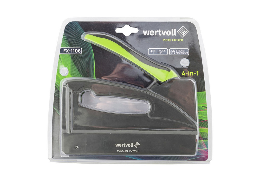 Степлер рессорный WERTVOLL 4-В-1 скоба R53 6-14мм/R13 6-14 мм/R140 6-14 мм/гвоздь 15мм корпус ALL/эр Харків - зображення 5
