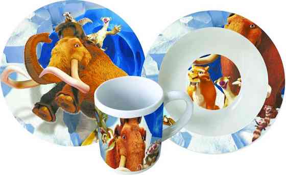 Дитячий набір посуду Interos Льодовиковий період TO-29-90416 3 предмети Київ