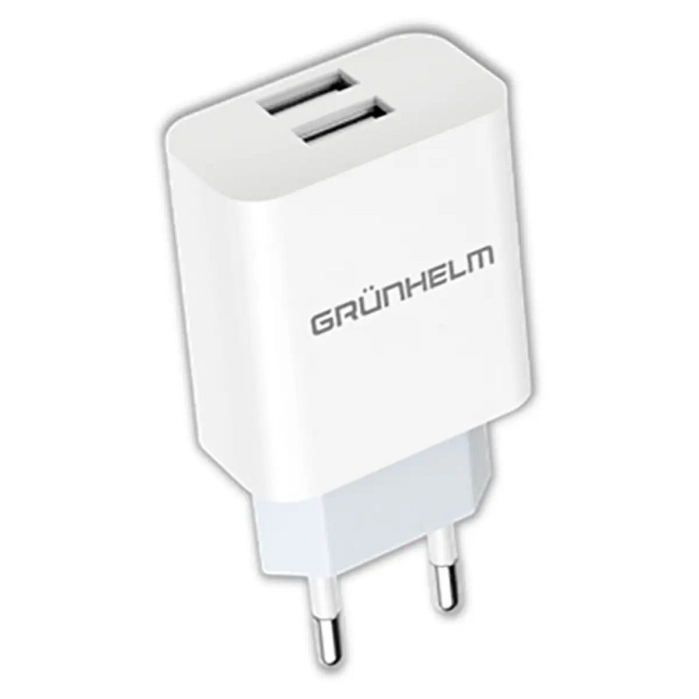 Блок питания Grunhelm GWC-02 2.1 А белый Київ - зображення 1