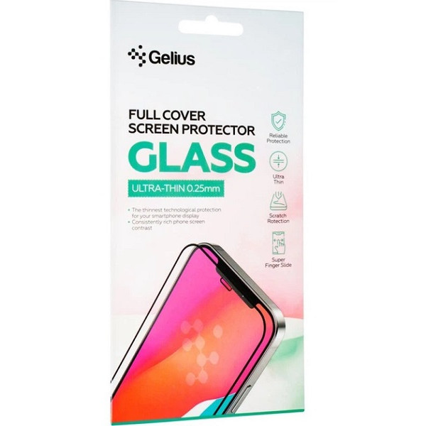 Захисне скло Gelius Full Cover Ultra-Thin 0.25mm для Xiaomi Redmi 15 Black Харків - зображення 1