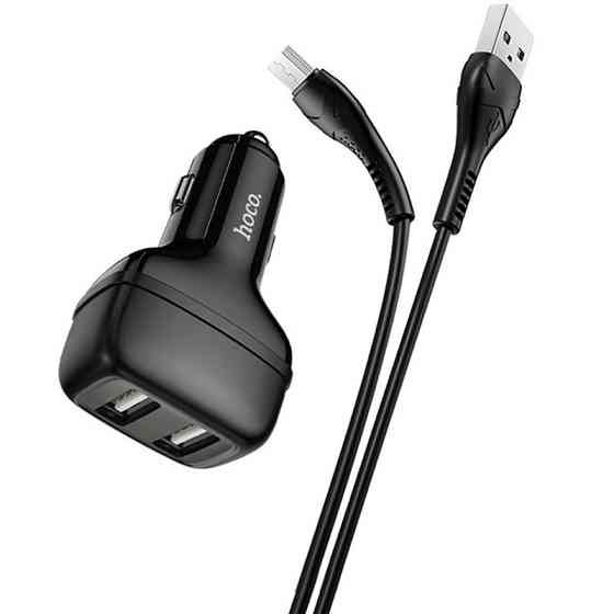АЗУ Hoco Z36 Leader 2.4A (2USB-A) + кабель USB to MicroUSB Херсон