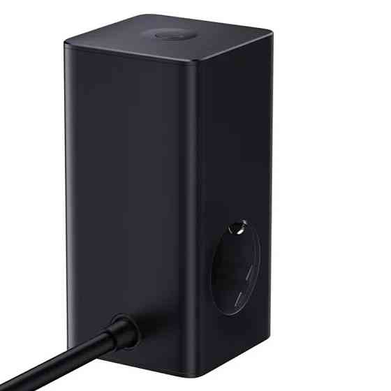 СЗУ Baseus PowerCombo Tower PowerStrip 100W (2USB-A/2C/2Socket) (1.5m) (E00023609113-00) Херсон