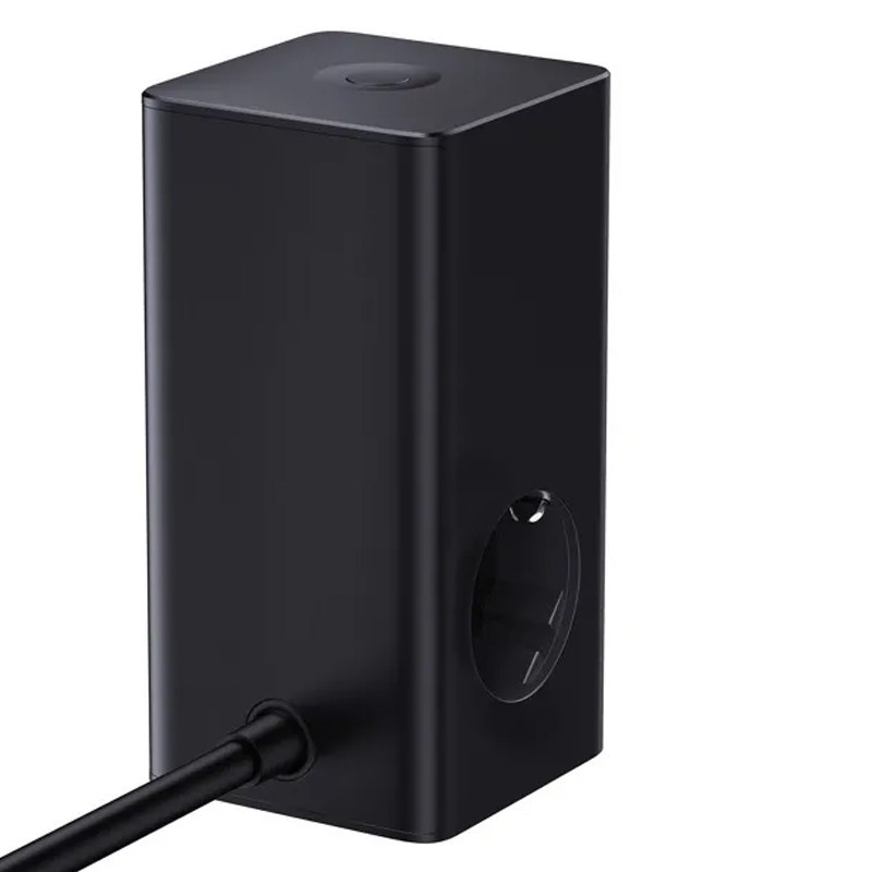 СЗУ Baseus PowerCombo Tower PowerStrip 100W (2USB-A/2C/2Socket) (1.5m) (E00023609113-00) Херсон - зображення 4