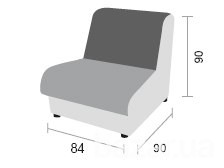 Диван Визит одноместный модуль Киев - изображение 2