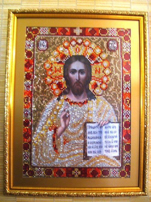 Исус Христос алмазная вышивка лик Христа Харків - зображення 2