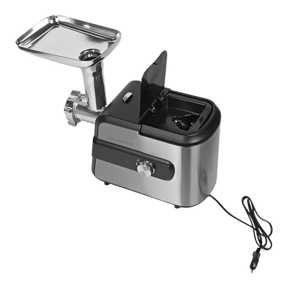 Мясорубка электрическая Grunhelm AMG200SS 2000 Вт серебристая Київ - зображення 4