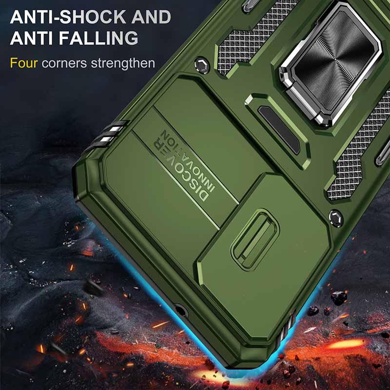 Ударопрочный чехол Camshield Army Ring для Samsung Galaxy S22+ Херсон - зображення 4