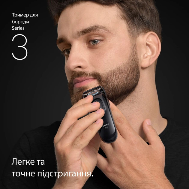 Триммер для усов и бороды Braun Beard Trimmer Series 3 BT3500 2 Вт черный Киев - изображение 2