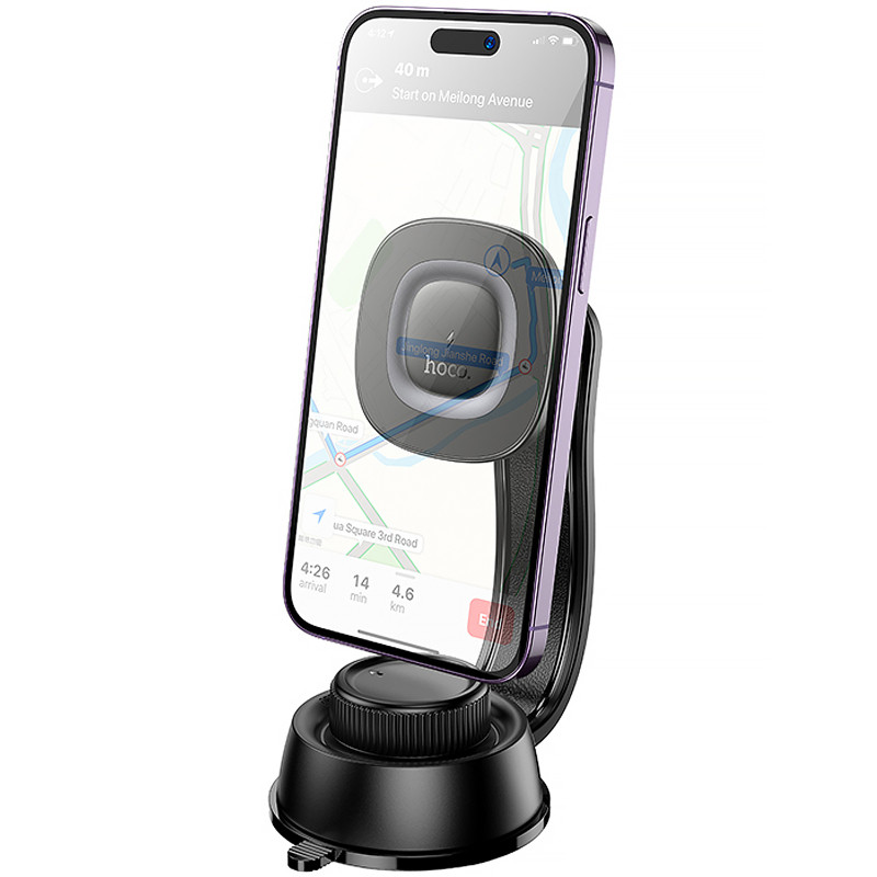 Автодержатель с БЗУ Hoco HW31 Crown Magnetic Wireless Charging 15W Херсон - изображение 4