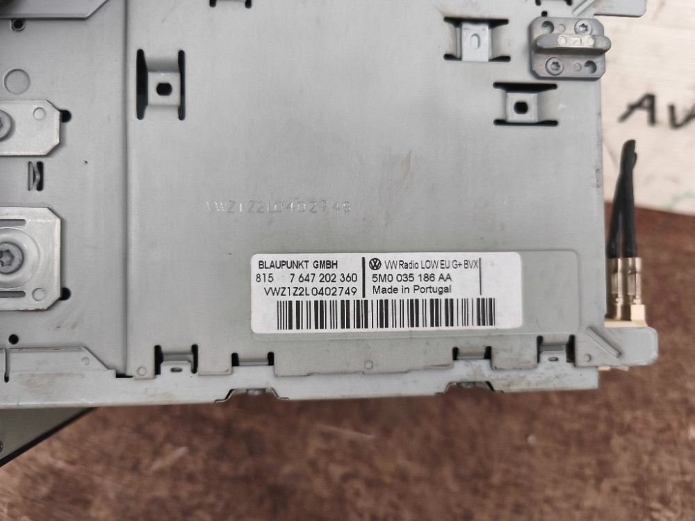 Автомагнитола VW T5 2010-2015 (5M035186AA) Ковель - изображение 4