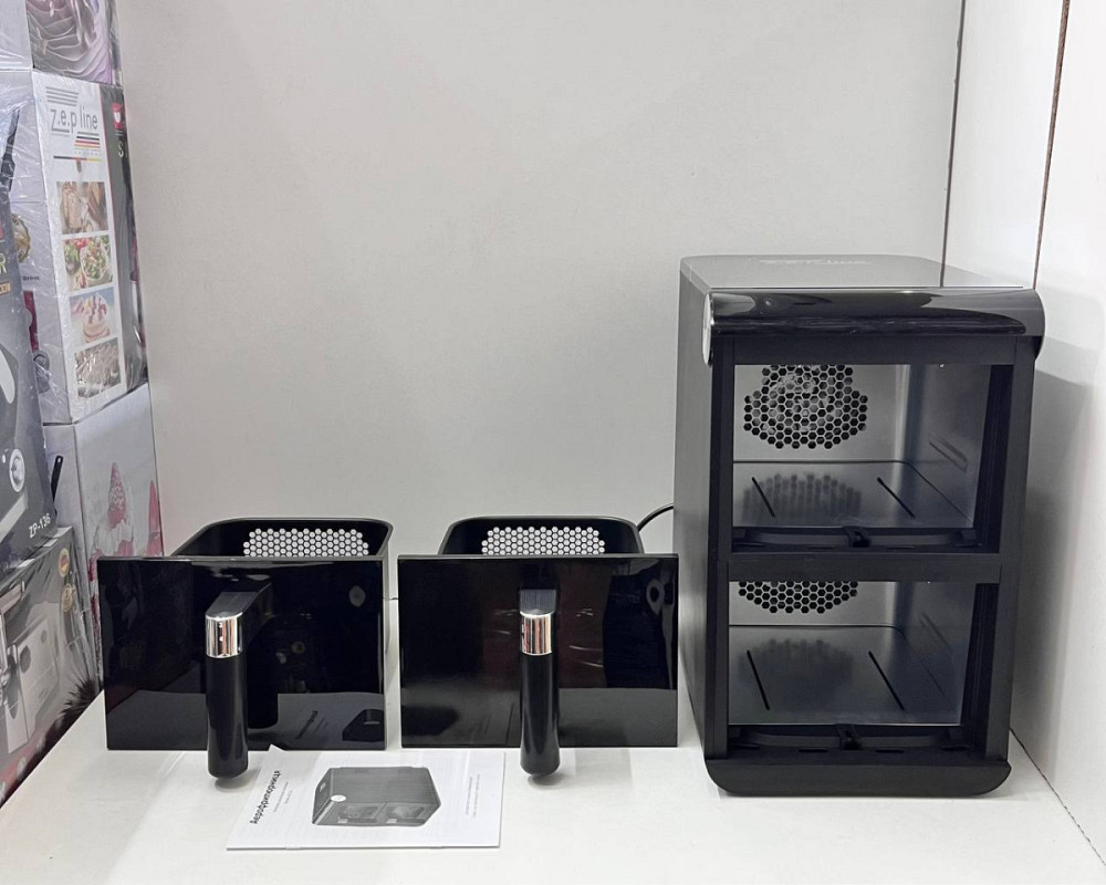 Аэрогриль мультипечь на две чаши Zepline ZP-212 4200 Вт 16 л черная Київ - зображення 5