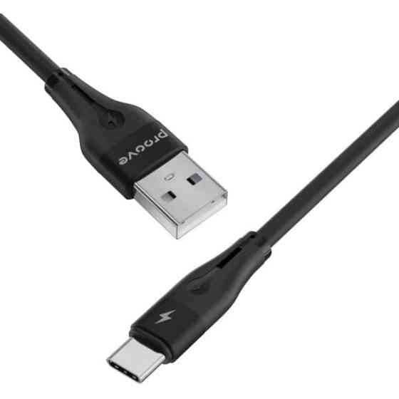 Кабель Proove Soft Silicone USB to Type-C 3A 2m Black (CCSO20001221) Харків