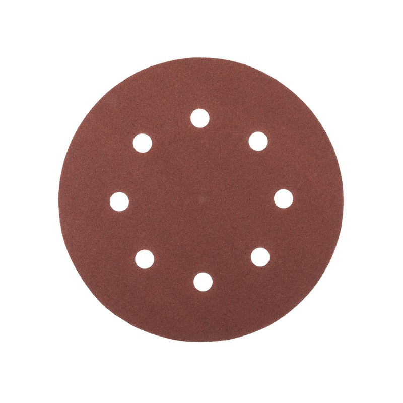 Круг шлифовальный на липучке MASTERTOOL 180 мм/8 отв P100 набор 5 шт 08-1810-H Харків - зображення 1