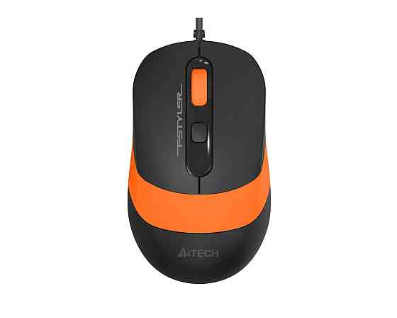 Мышь компьютерная проводная A4Tech Fstyler FM10S Black/Orange оранжевая Киев
