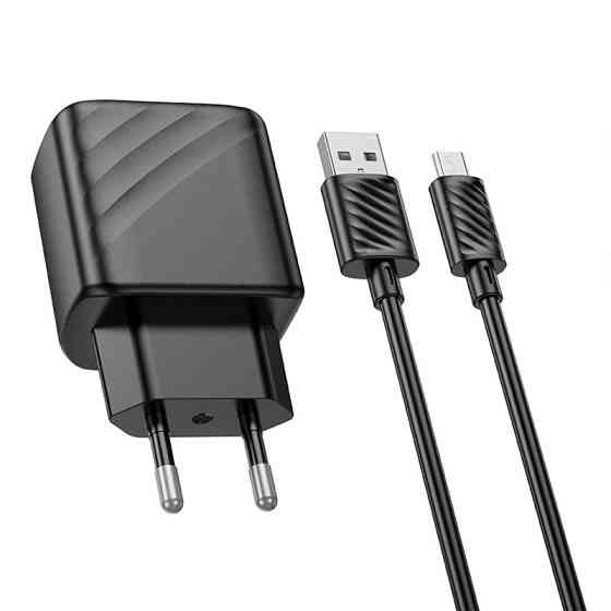 СЗУ Hoco CS21A Rich QC3.0 18W (1USB-A) + кабель USB to MicroUSB Херсон