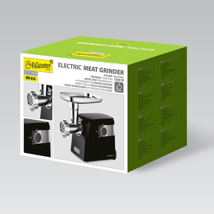Мясорубка электрическая Maestro MR-854 1500 Вт черная Київ - зображення 9