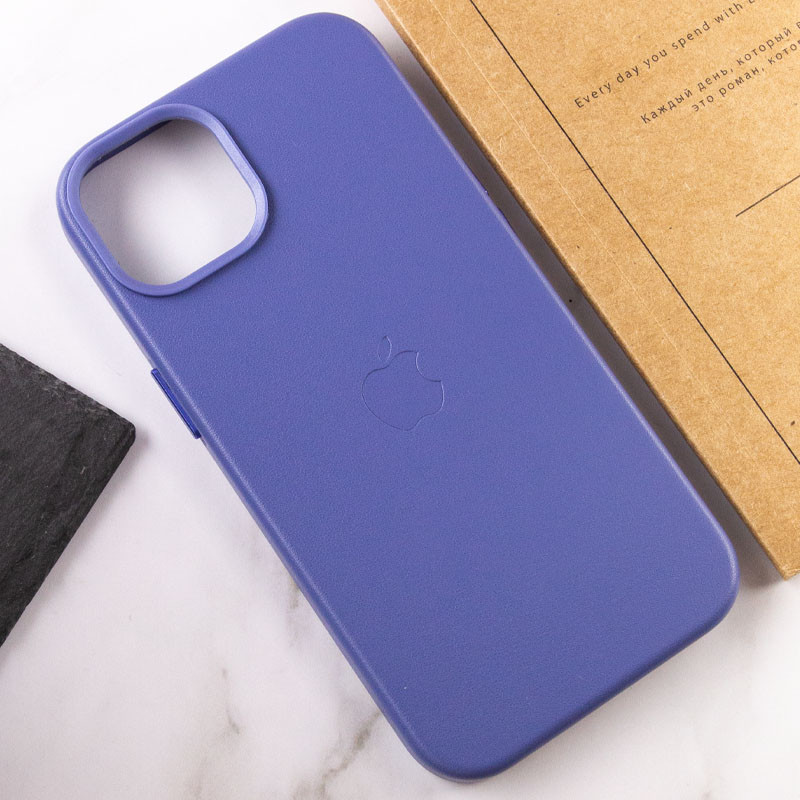 Кожаный чехол Leather Case (AA Plus) with Magnetic Fit для Apple iPhone 14 (6.1") Херсон - изображение 7