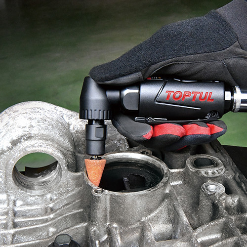 Зачистная машинка пневматическая угловая 1/4", 6мм 18000об/мин TOPTUL KASD0818 Харків - зображення 3