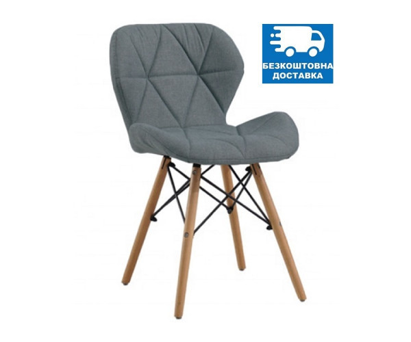 Стілець Стар м'який сіра тканина Дніпро - зображення 1