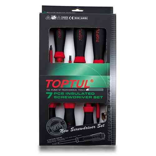 Набор отверток изолированных TOPTUL (1000V) 7ед. GAAE0704 Харьков