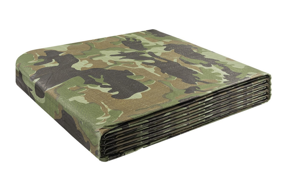 Тент универсальный MASTERTOOL TARPAULIN 6 × 10 м 90 г/м² Camouflage 79-8610 Харьков - изображение 6