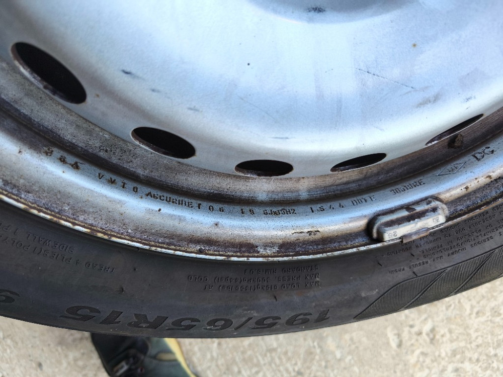 Диск колесный металлический с шиной Kenda 195/65 R15 Renault Kangoo 2008-2021 Ковель - зображення 6