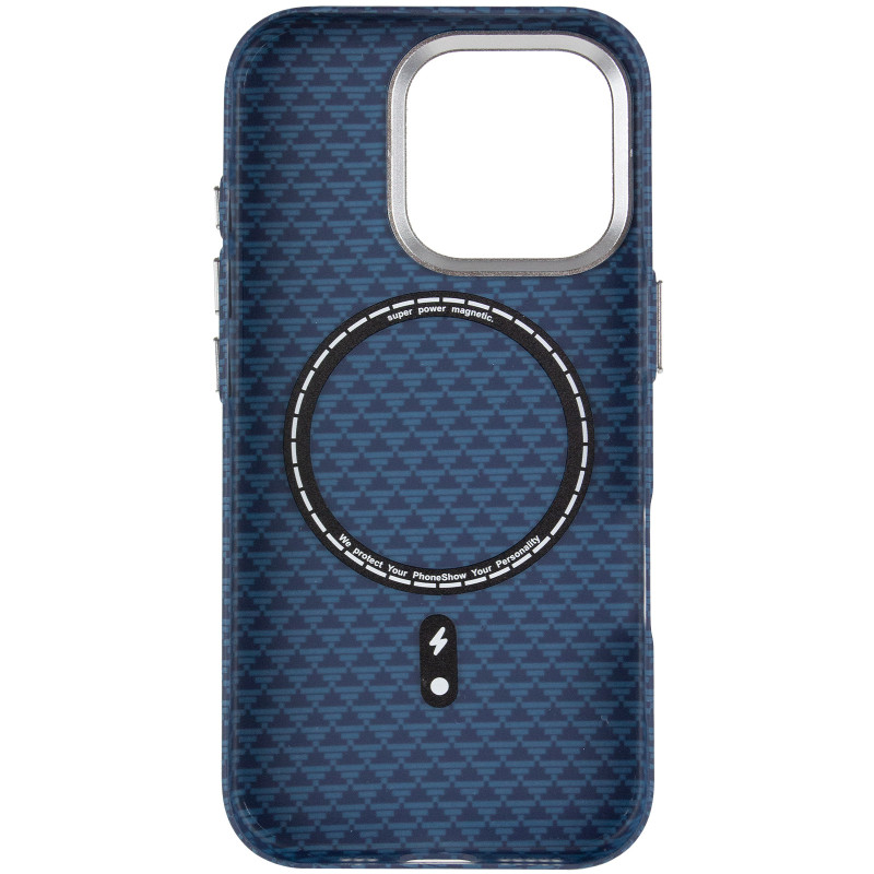 Чехол TPU+PC KVZV Triangular Pattern with Magnetic Fit для Apple iPhone 16 Pro Max (6.9") Херсон - изображение 3